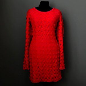 Free People Crochet Lace Long Sleeve Bodycon Dress